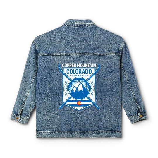 Copper Mountain Colorado Ski Mountains Classic Women's Denim Jackets