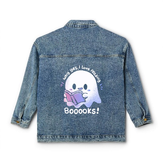 I Love Reading Booooks Classic Women's Denim Jackets