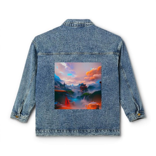 A Timeless World in a Distant Solar System Bright Classic Women's Denim Jackets