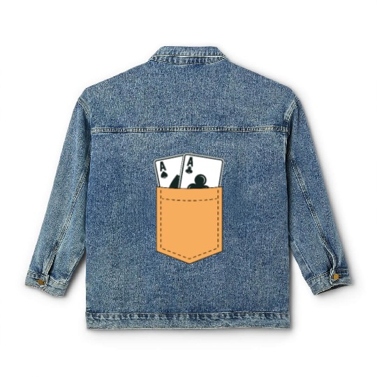 Poker Pocket Classic Women's Denim Jackets