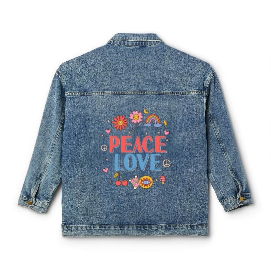 Peace love hippie Classic Women's Denim Jackets