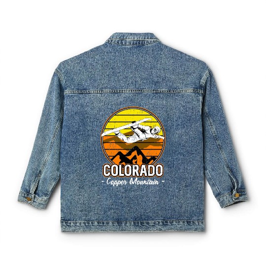 Copper Mountain Colorado Snowboarding Classic Women's Denim Jackets