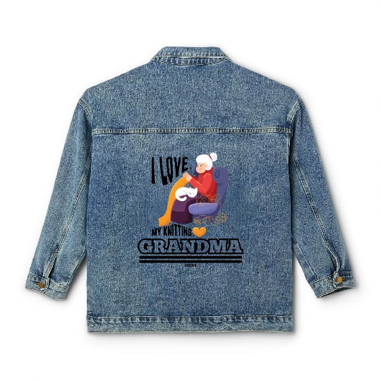 I Love My Grandma Classic Women's Denim Jackets