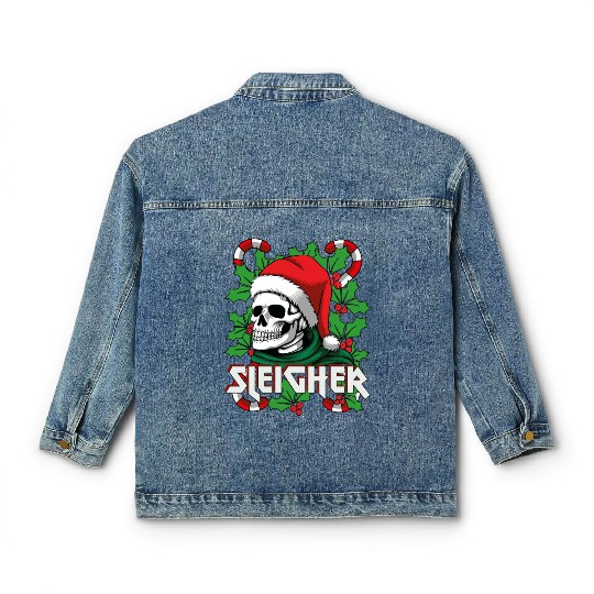 Sleigher Heavy Metal Santa Classic Women's Denim Jackets