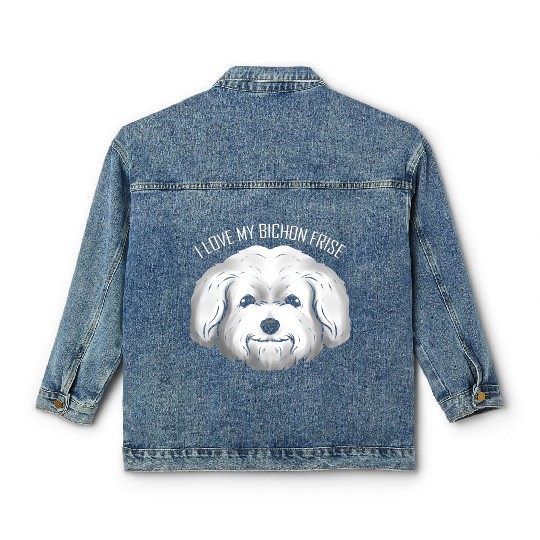 Dog Lover - I Love My Bichon Frise Classic Women's Denim Jackets