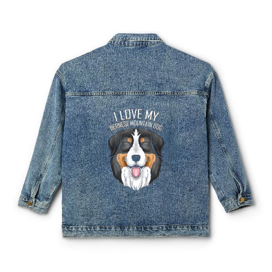 Dog Lover - I Love My Bernese Mountain Dog Classic Women's Denim Jackets