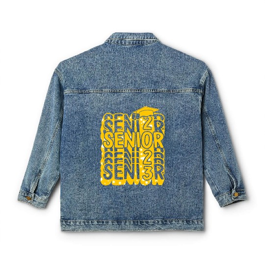 Graduation Classic Women's Denim Jackets, Senior Class Of 2023 Gift End