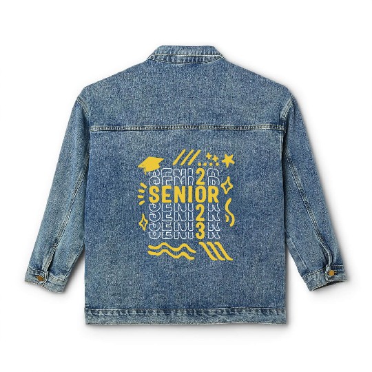 Graduation Classic Women's Denim Jackets, Senior Class Of 2023 Gift End