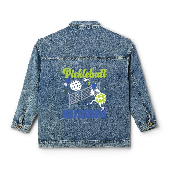 Pickleball Friends Pickleball Classic Women's Denim Jackets