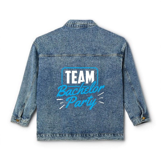 Team Bachelor Party Bride Groom Classic Women's Denim Jackets