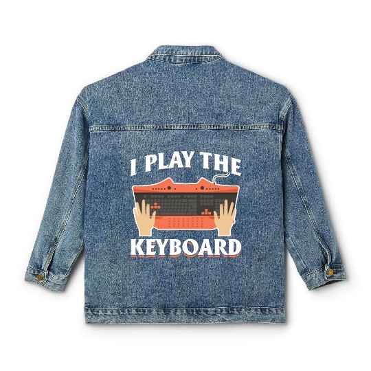 Keyboard Gamer Humorous Computer Science Classic Women's Denim Jackets
