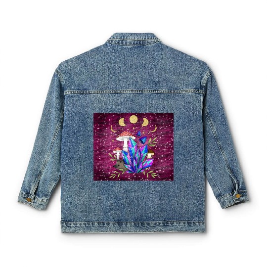Hedgehog in dreamland - Format D Classic Women's Denim Jackets