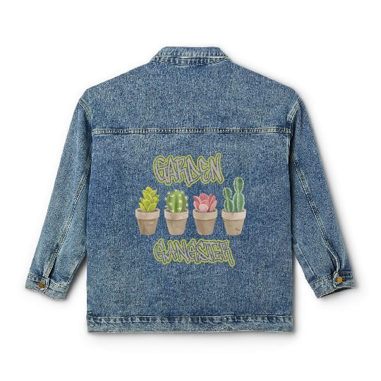 Garden Gangster Flower Enthusiast Classic Women's Denim Jackets