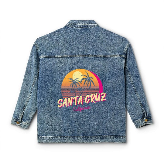 Retro Santa Cruz California Classic Women's Denim Jackets
