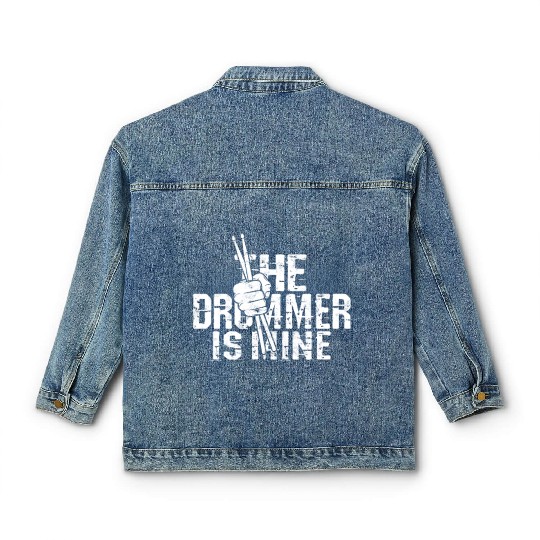 The drummer is mine - percussionist Classic Women's Denim Jackets