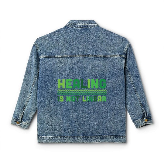 Healing Is Not Linear Mental Health Classic Women's Denim Jackets
