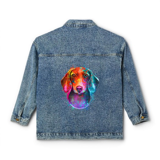 Dachshund Is My Spirit Animal Classic Women's Denim Jackets