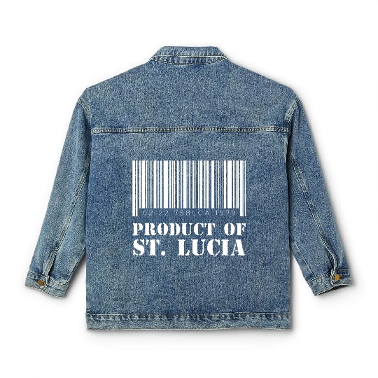 Product of St. Lucia (White) Classic Women's Denim Jackets