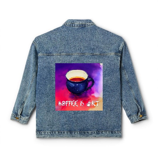 Coffee is Art! Classic Women's Denim Jackets