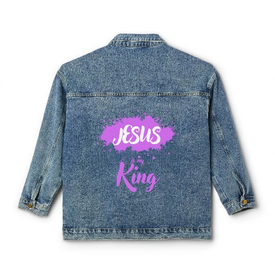 JESUS is my King Classic Women's Denim Jackets