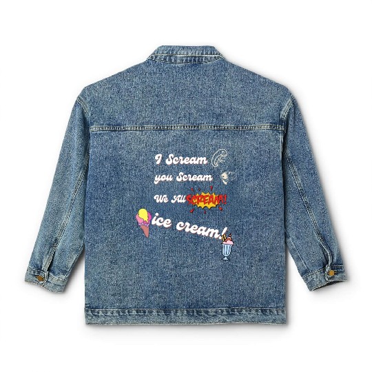 we all scream iceceam Classic Women's Denim Jackets