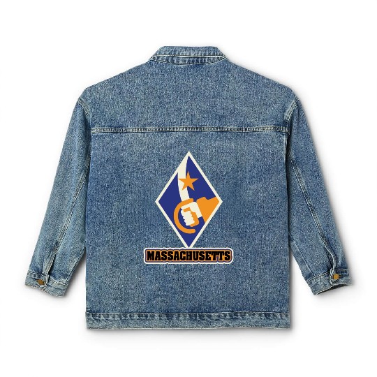 US States MASSACHUSETTS Classic Women's Denim Jackets