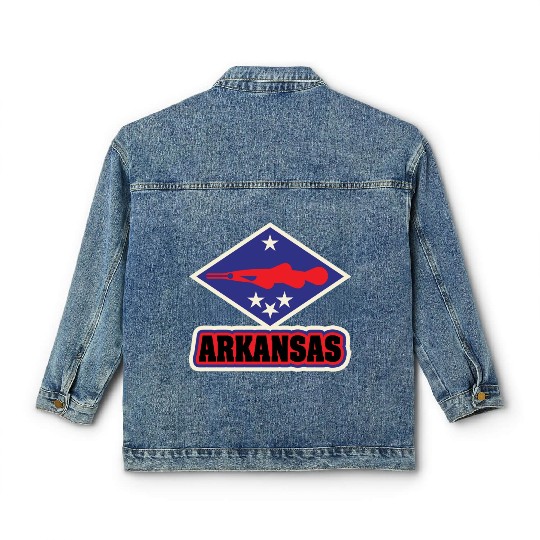US States ARKANSAS Classic Women's Denim Jackets