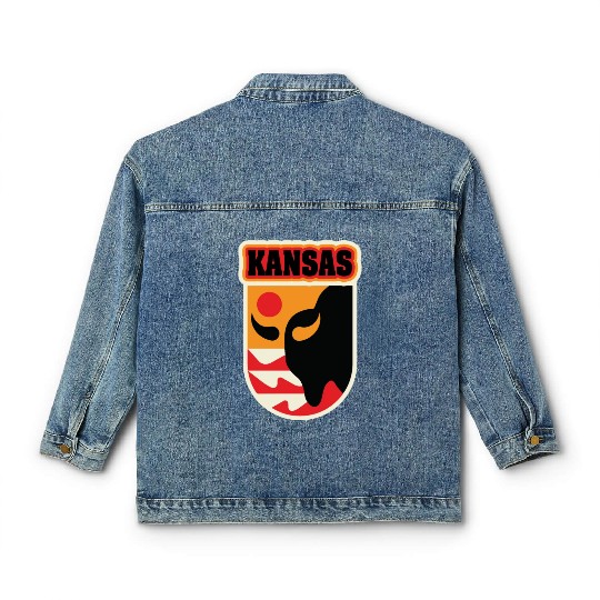 US States KANSAS Classic Women's Denim Jackets