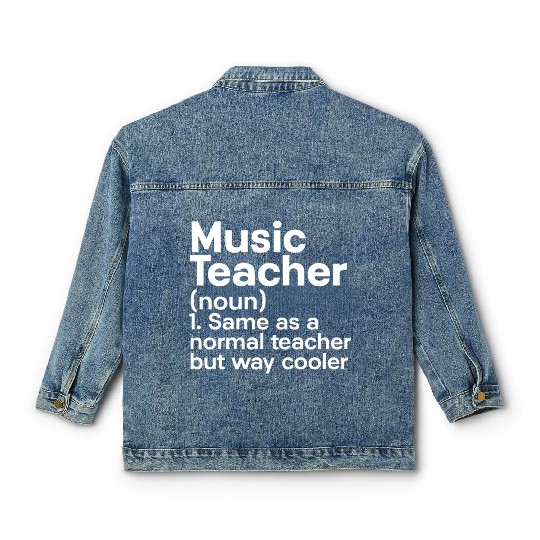 Music Teacher Classic Women's Denim Jackets