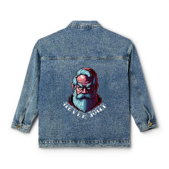 Grumpy Santa Classic Women's Denim Jackets