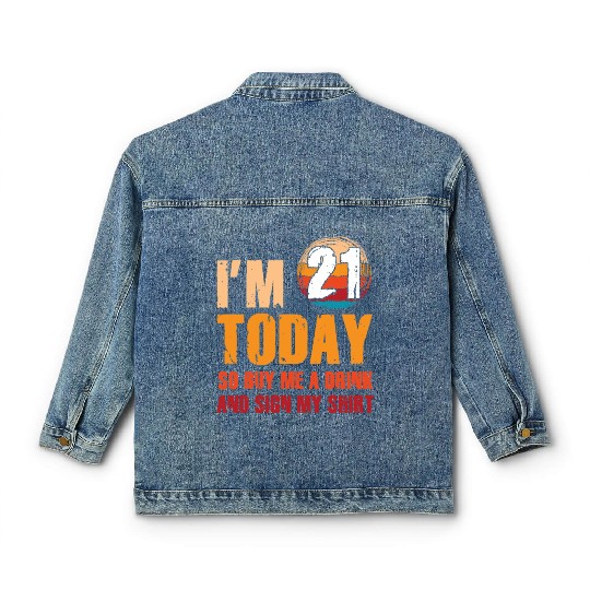 Its my Birthday Sign My Classic Women's Denim Jackets