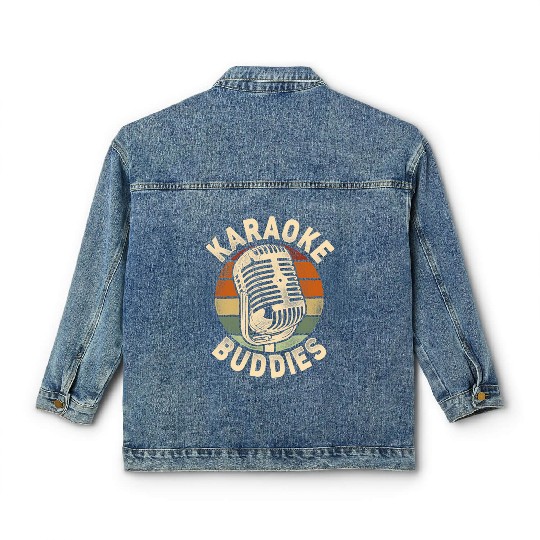 Karaoke Singer Friends Besties Classic Women's Denim Jackets