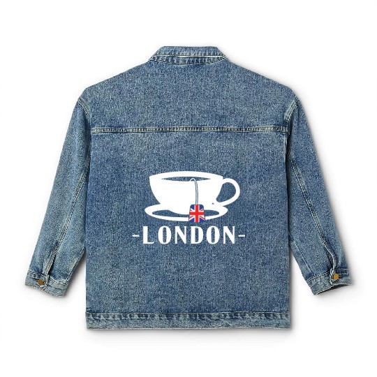 London Tea Great Britain Flag Classic Women's Denim Jackets