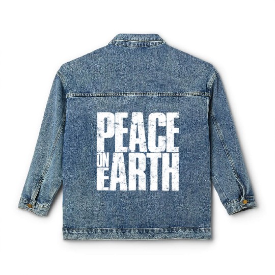 Peace on Earth - peace Classic Women's Denim Jackets