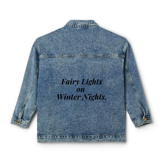 Fairy Lights on Winter Nights Classic Women's Denim Jackets
