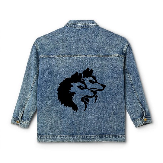 Alpha Wolf Pack Logo Classic Women's Denim Jackets