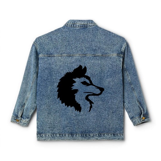 Alpha Wolf Cool Logo Classic Women's Denim Jackets