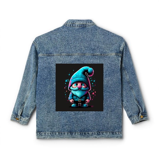 Cyberpunk Gnome Classic Women's Denim Jackets