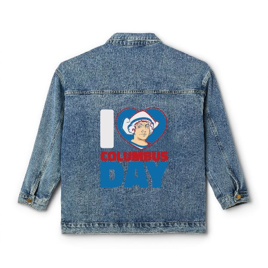 Columbus Day 1492 Classic Women's Denim Jackets