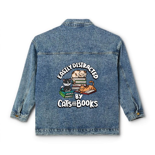 Book Is Good Cat Makes It Better | Anime Lover | Classic Women's Denim Jackets