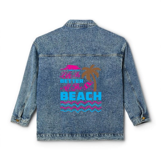 Feeling A LiL Salty with Summer Clothes Classic Women's Denim Jackets