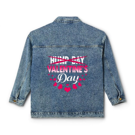 funny valentines day hump day Classic Women's Denim Jackets