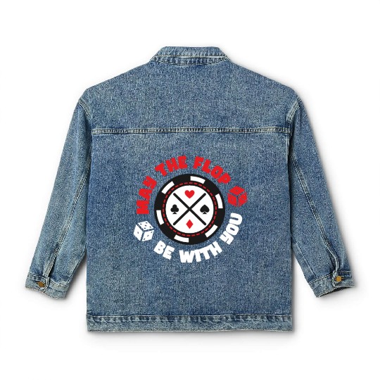 Poker Casino Poker Player Gambling Roulette Classic Women's Denim Jackets