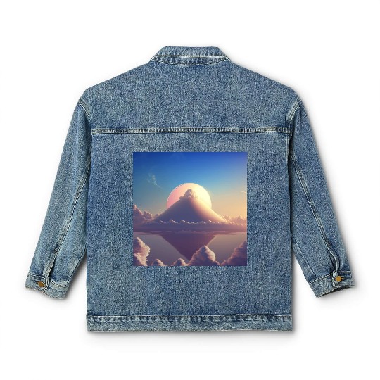 Mashup Cotton Candy Planet & The Lonely Mountain Classic Women's Denim Jackets