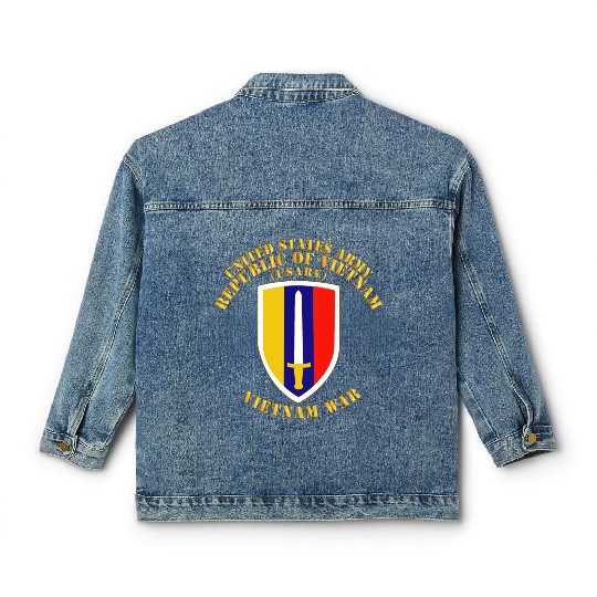 Army US Army Vietnam USARV Vietnam War Classic Women's Denim Jackets