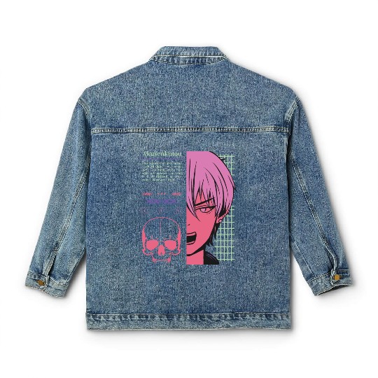 Anime Japanese Streetwear gift Classic Women's Denim Jackets