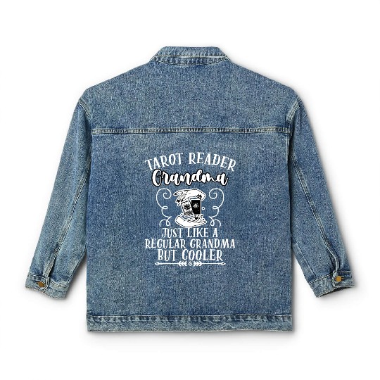 Funny Tarot Reader Grandma Definition A Tarot Classic Women's Denim Jackets