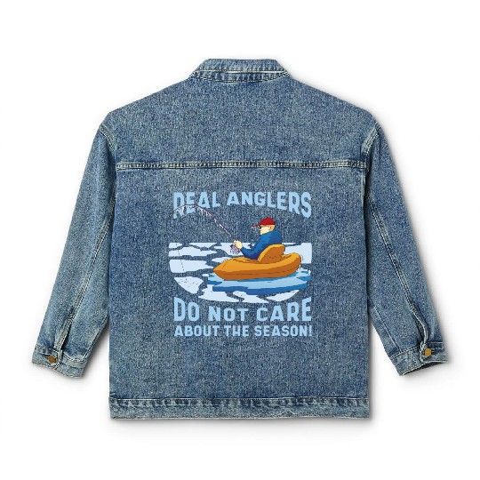 Real fishermen do not care about the season Real f Classic Women's Denim Jackets