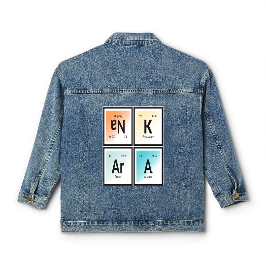 Ankara | Periodic Table of Elements Classic Women's Denim Jackets