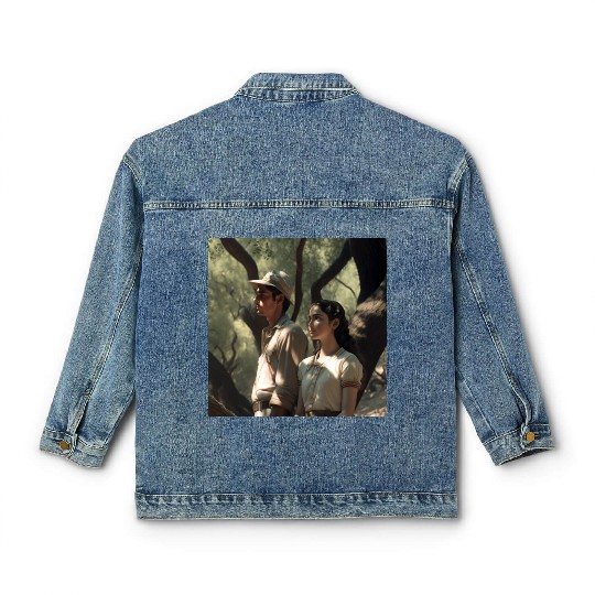 screengrab from a 1920s film scene beautiful Classic Women's Denim Jackets